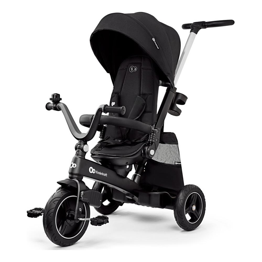 KINDERKRAFT SELECT - Triciclo infantil 5en1 EASYTWIST Premium negro