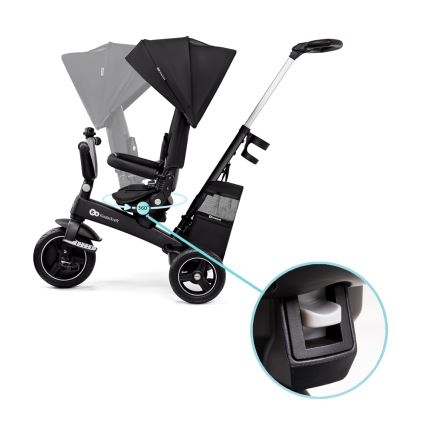 KINDERKRAFT SELECT - Triciclo infantil 5en1 EASYTWIST Premium negro