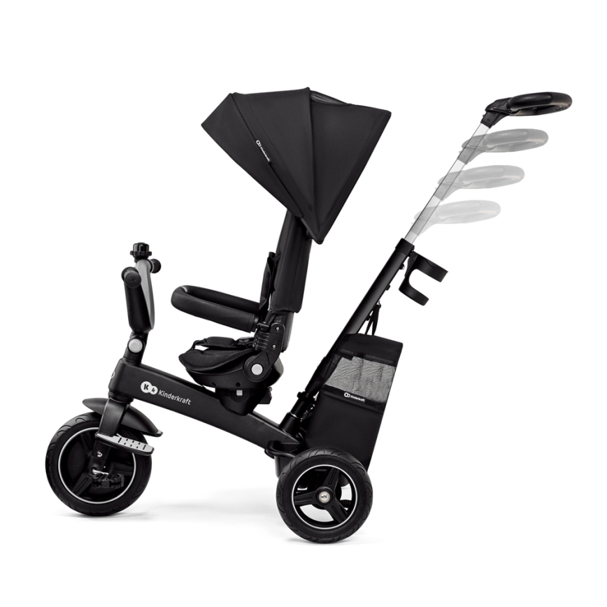 KINDERKRAFT SELECT - Triciclo infantil 5en1 EASYTWIST Premium negro