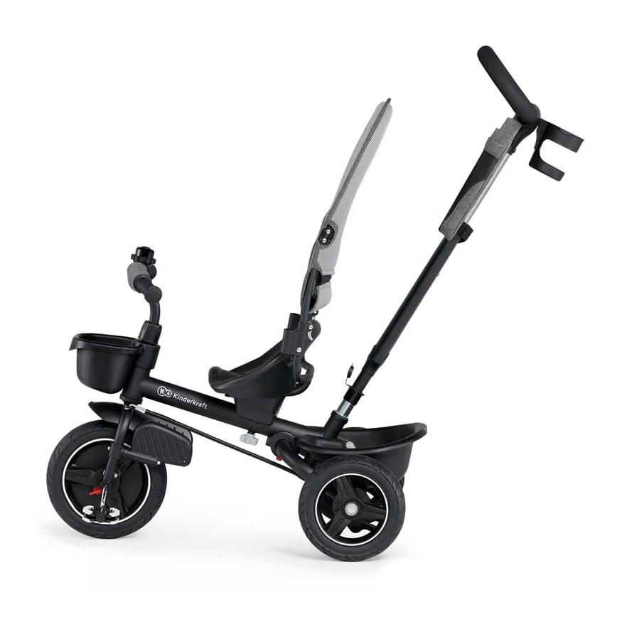 KINDERKRAFT - Triciclo infantil 5en1 SPINSTEP gris