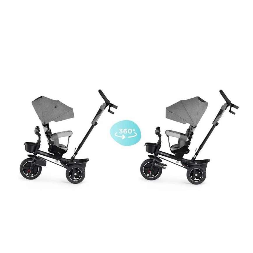 KINDERKRAFT - Triciclo infantil 5en1 SPINSTEP gris