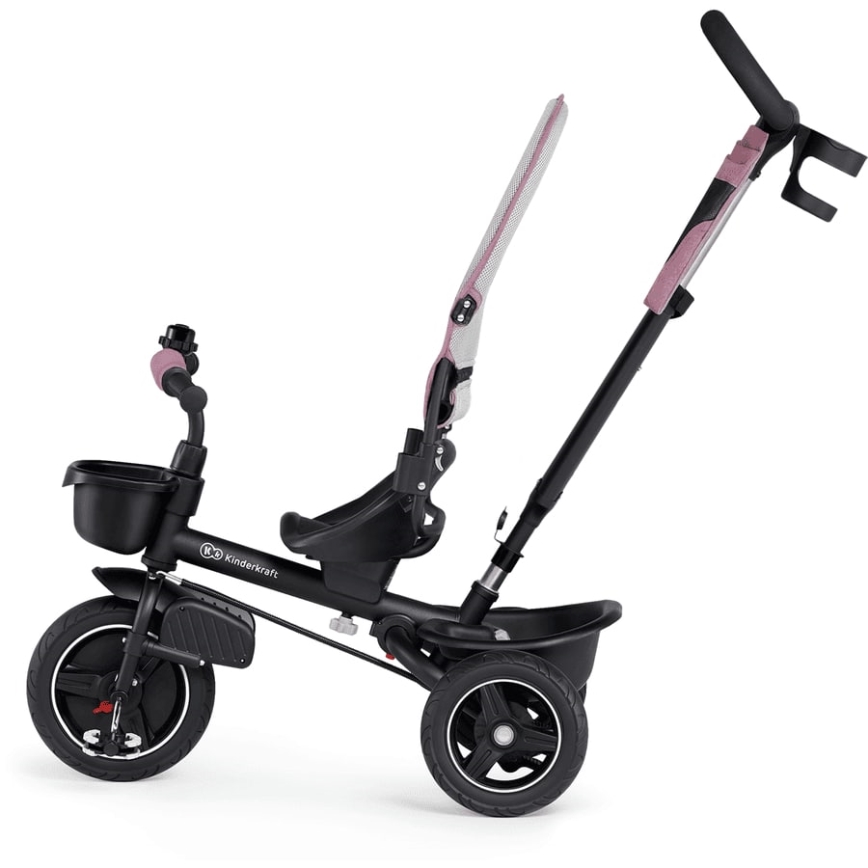 KINDERKRAFT - Triciclo infantil 5en1 SPINSTEP rosa
