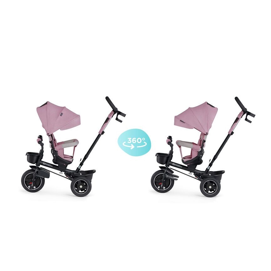 KINDERKRAFT - Triciclo infantil 5en1 SPINSTEP rosa