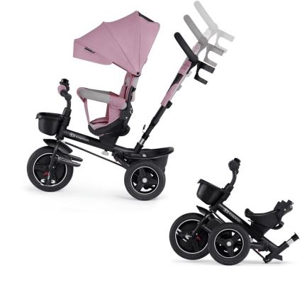 KINDERKRAFT - Triciclo infantil 5en1 SPINSTEP rosa