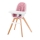 KINDERKRAFT - Silla de comedor infantil 2en1 TIXI rosa