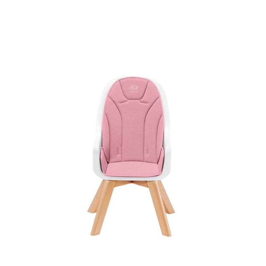 KINDERKRAFT - Silla de comedor infantil 2en1 TIXI rosa