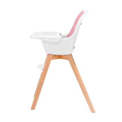 KINDERKRAFT - Silla de comedor infantil 2en1 TIXI rosa