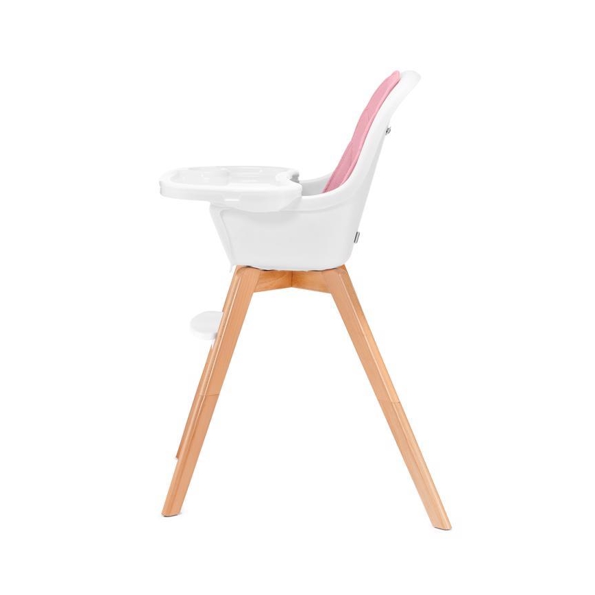 KINDERKRAFT - Silla de comedor infantil 2en1 TIXI rosa