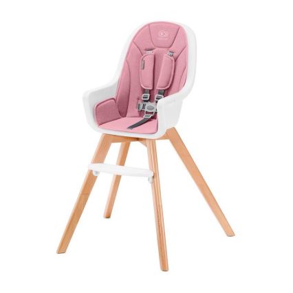 KINDERKRAFT - Silla de comedor infantil 2en1 TIXI rosa