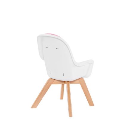 KINDERKRAFT - Silla de comedor infantil 2en1 TIXI rosa