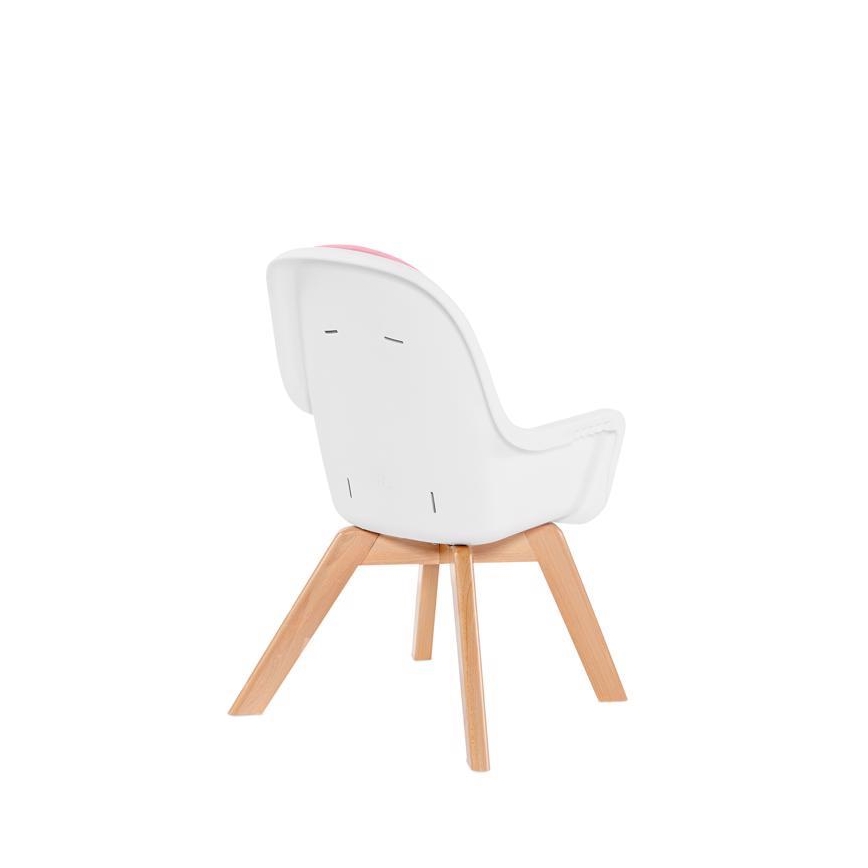 KINDERKRAFT - Silla de comedor infantil 2en1 TIXI rosa