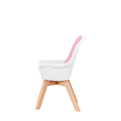 KINDERKRAFT - Silla de comedor infantil 2en1 TIXI rosa