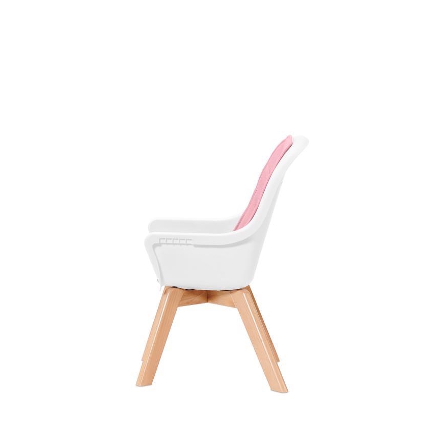 KINDERKRAFT - Silla de comedor infantil 2en1 TIXI rosa