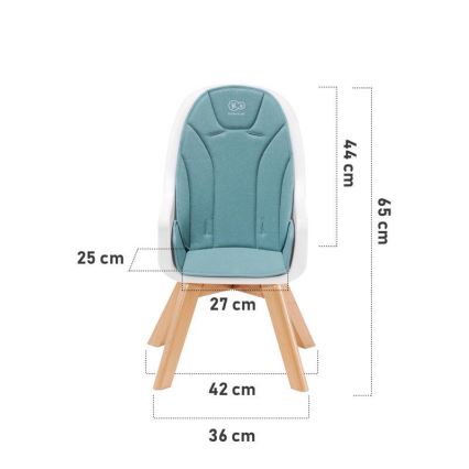 KINDERKRAFT - Silla de comedor infantil 2en1 TIXI rosa