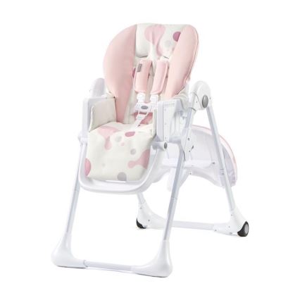 KINDERKRAFT - Silla de comedor infantil YUMMY rosa/blanco