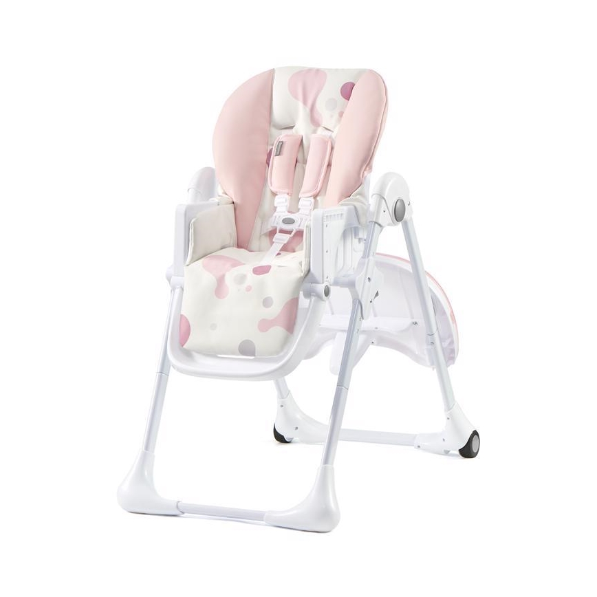 KINDERKRAFT - Silla de comedor infantil YUMMY rosa/blanco