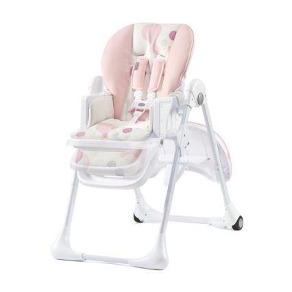 KINDERKRAFT - Silla de comedor infantil YUMMY rosa/blanco