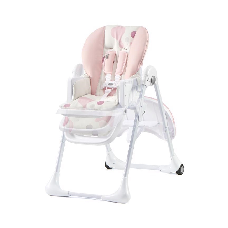 KINDERKRAFT - Silla de comedor infantil YUMMY rosa/blanco