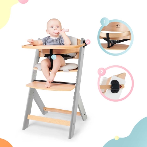 Kinderkraft: silla de alimentación de enock con almohada