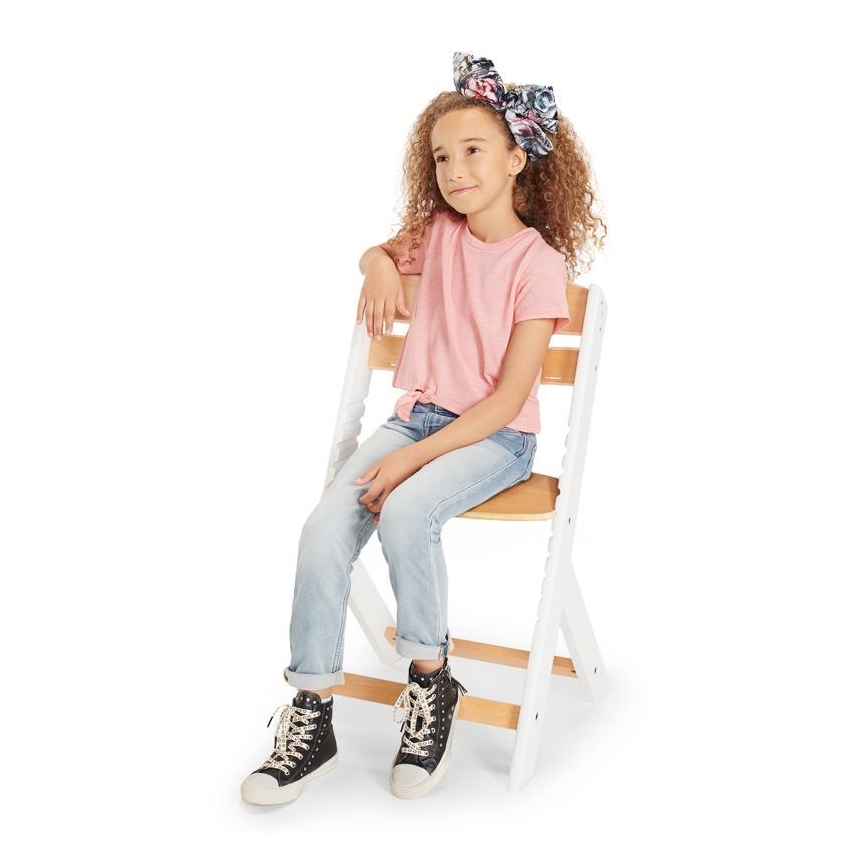 KINDERKRAFT - Silla de comedor para niños ENOCK blanco