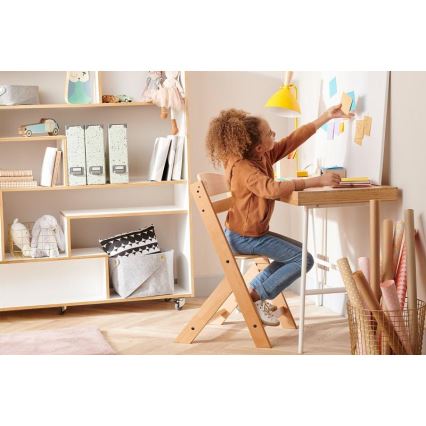 KINDERKRAFT - Silla de comedor para niños ENOCK blanco