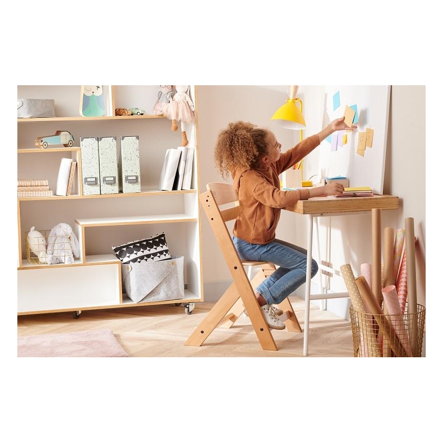 KINDERKRAFT - Silla de comedor para niños ENOCK gris