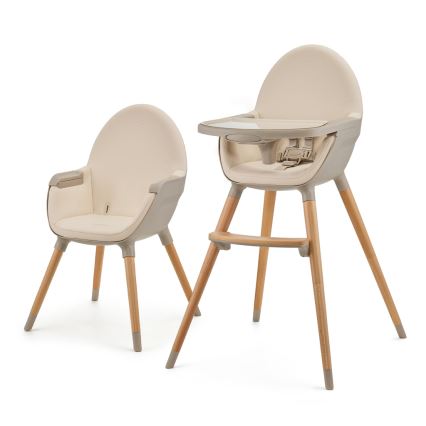 KINDERKRAFT - Silla de comedor para niños FINI2 haya/beige