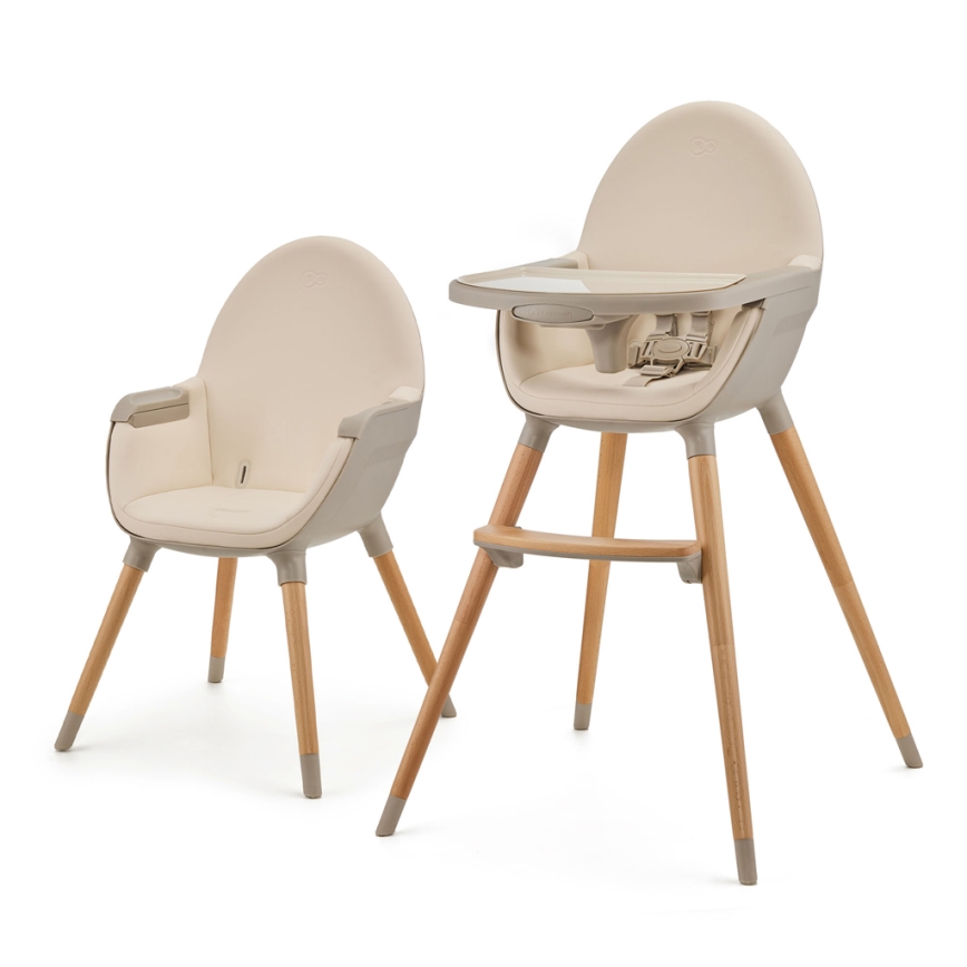 KINDERKRAFT - Silla de comedor para niños FINI2 haya/beige