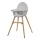 KINDERKRAFT - Silla de comedor para niños FINI2 haya/gris
