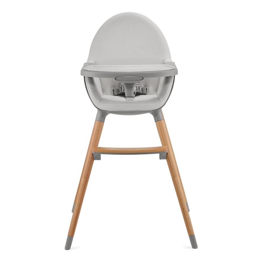 KINDERKRAFT - Silla de comedor para niños FINI2 haya/gris