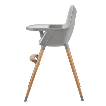 KINDERKRAFT - Silla de comedor para niños FINI2 haya/gris