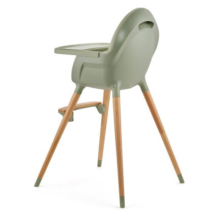 KINDERKRAFT - Silla de comedor para niños FINI2 haya/verde