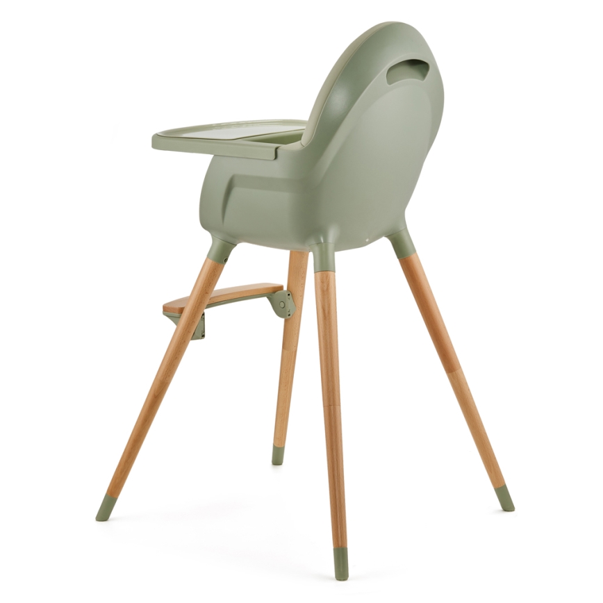 KINDERKRAFT - Silla de comedor para niños FINI2 haya/verde