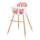 KINDERKRAFT - Silla de comedor para niños SIENNA haya/rosa
