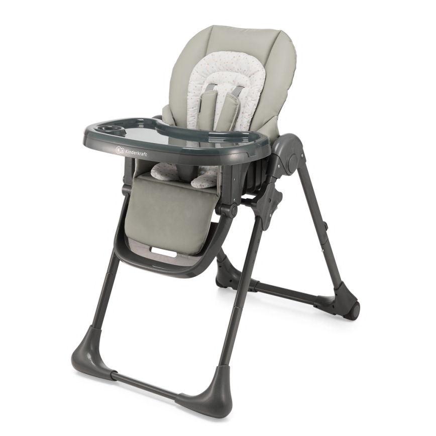 KINDERKRAFT - Silla de comedor para niños TUMMIE gris