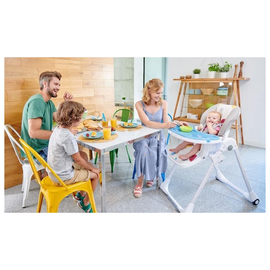KINDERKRAFT - Silla de comedor para niños YUMMY gris
