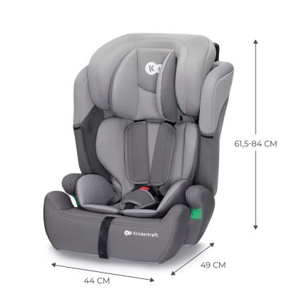 KINDERKRAFT - Silla para coche COMFORT UP i-Tamaño (76-150 cm) gris claro