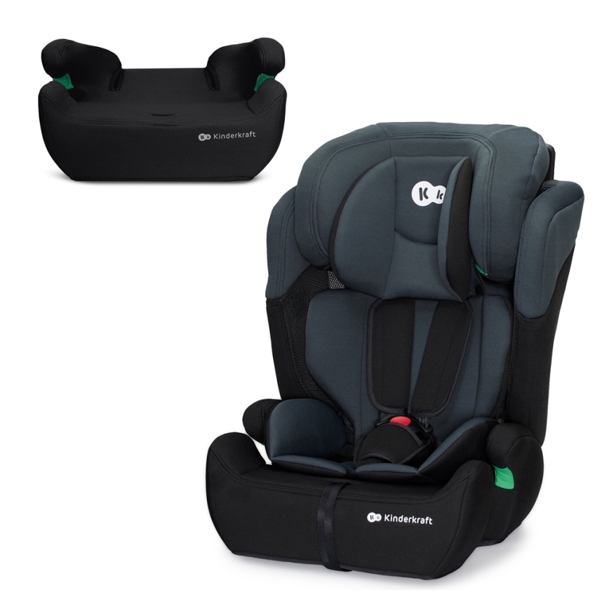 KINDERKRAFT - Silla para coche COMFORT UP i-Tamaño (76-150 cm) gris oscuro