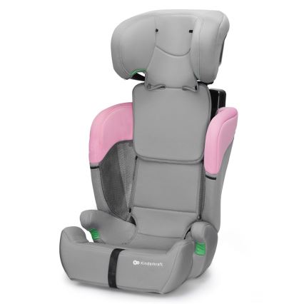KINDERKRAFT - Silla para coche COMFORT UP i-Tamaño (76-150 cm) gris/rosa