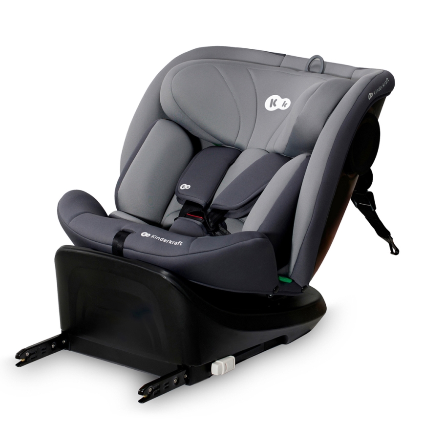 KINDERKRAFT - Silla para coche I-GROW i-Tamaño (40-150 cm) gris