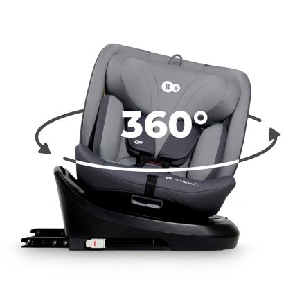 KINDERKRAFT - Silla para coche I-GROW i-Tamaño (40-150 cm) gris