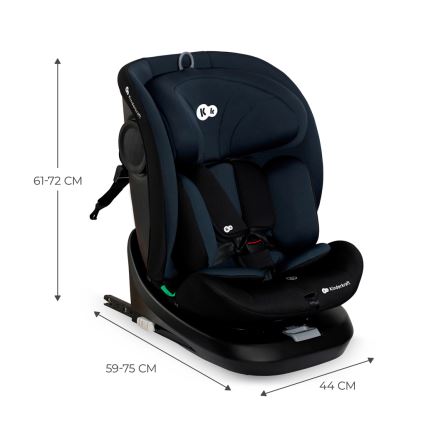 KINDERKRAFT - Silla para coche I-GROW i-Tamaño (40-150 cm) negro