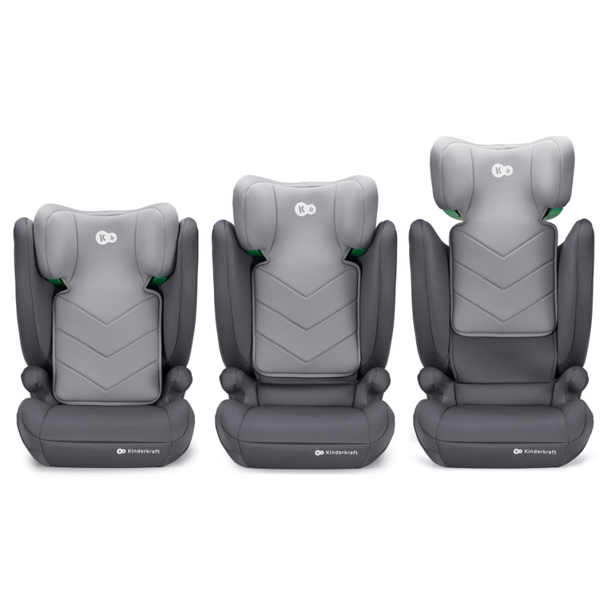 KINDERKRAFT - Silla para coche I-SPARK i-Tamaño (100-150 cm) gris