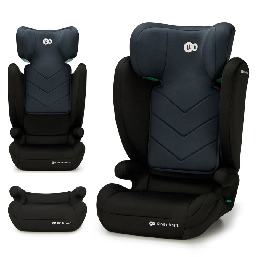 KINDERKRAFT - Silla para coche I-SPARK i-Tamaño (100-150 cm) negro