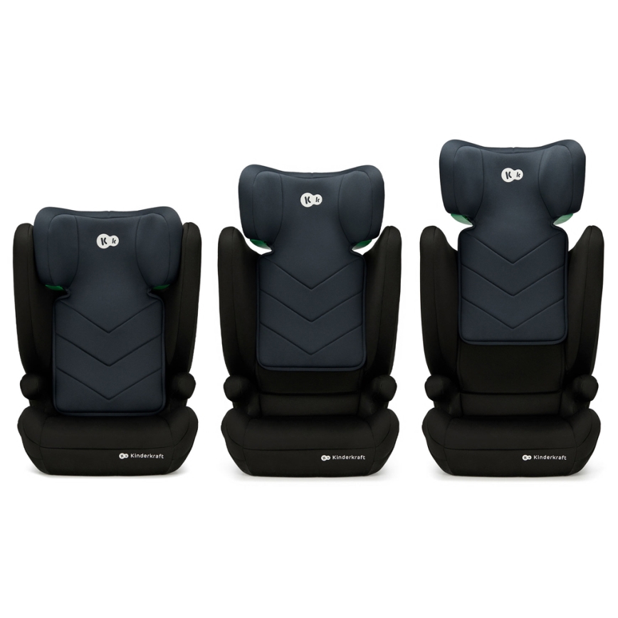 KINDERKRAFT - Silla para coche I-SPARK i-Tamaño (100-150 cm) negro