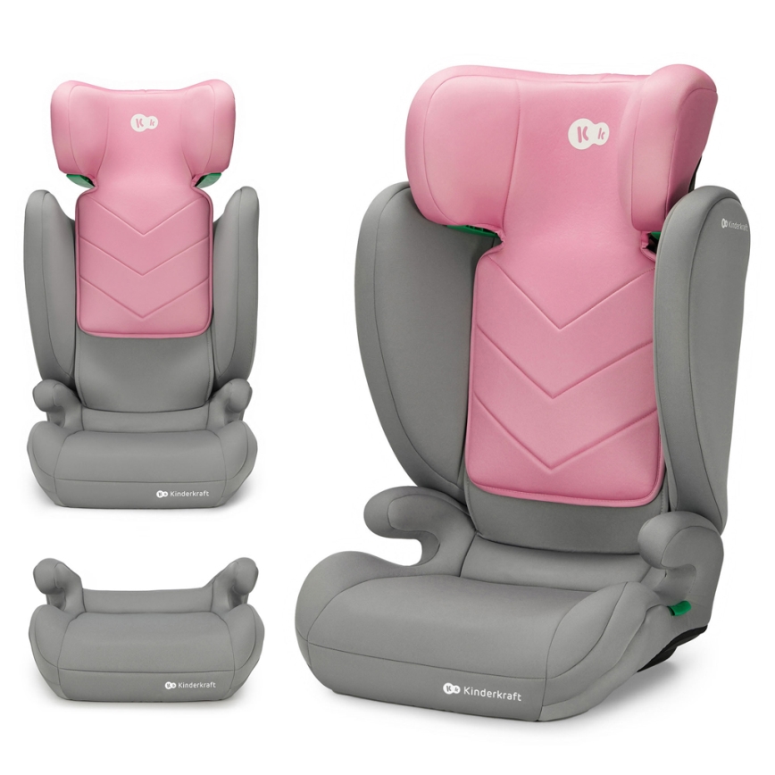 KINDERKRAFT - Silla para coche I-SPARK i-Tamaño (100-150 cm) rosa