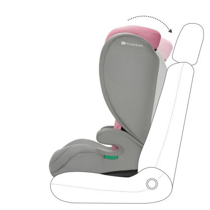 KINDERKRAFT - Silla para coche I-SPARK i-Tamaño (100-150 cm) rosa