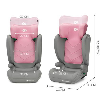 KINDERKRAFT - Silla para coche I-SPARK i-Tamaño (100-150 cm) rosa