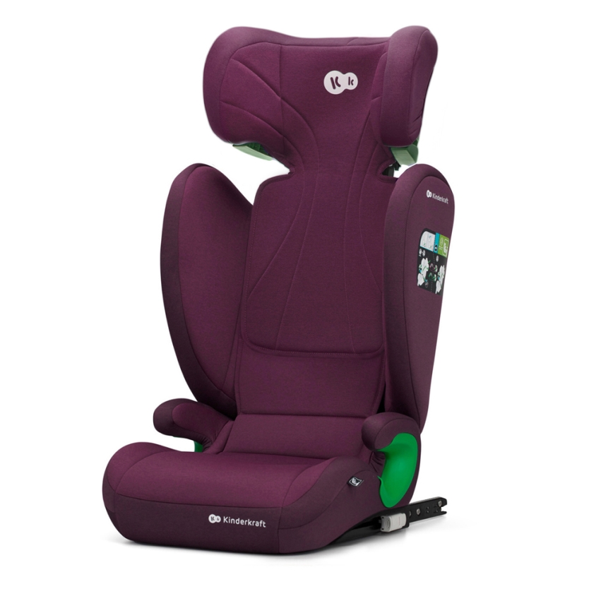 KINDERKRAFT - Silla para coche JUNIOR FIX 2 (100-150 cm) Cherry perla