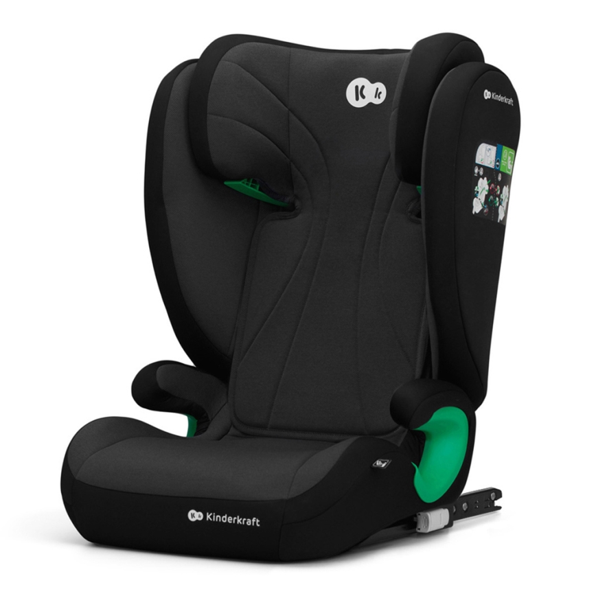KINDERKRAFT - Silla para coche JUNIOR FIX 2 (100-150 cm) Graphite negro